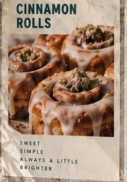 Poster: Cinnamon rolls