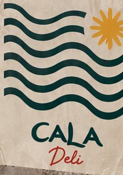 Poster: waves and sun — Cala Deli